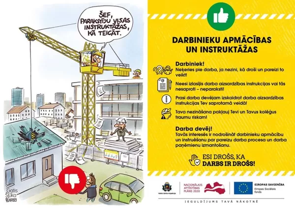 Darba aizsardzība Darbinieku apmācības un instruktāžas