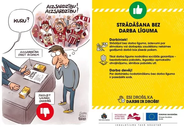 Darba aizsardzība Strādāšana bez darba līguma